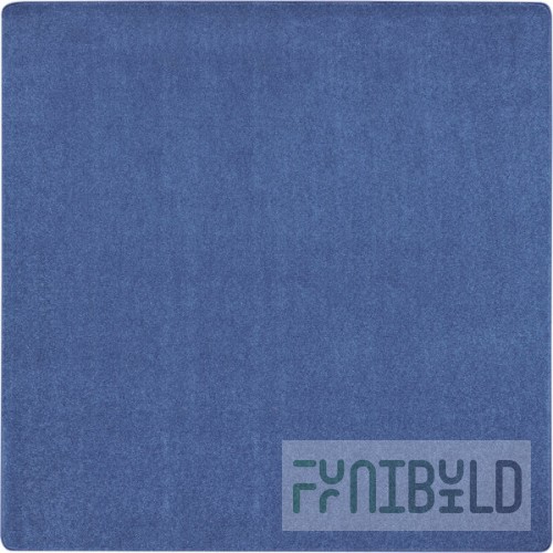 Joy Carpets Kid Essentials Just Kidding 12' Cobalt Blue Square Area Rug