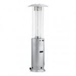 Backyard Pro Courtyard Series RNDFHSTL Steel Round Portable Propane Outdoor Patio Heater with Glass Tube - 46,000 BTU