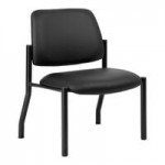 Boss Black Mid-Back Antimicrobial Vinyl Guest Chair with Fixed Arms Boss Black Mid-Back Antimicrobial Vinyl Guest Chair with Fixed Arms