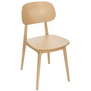 BFM Seating Emma Natural Beechwood Side Chair BFM Seating Emma Natural Beechwood Side Chair