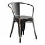 Lancaster Table & Seating Alloy Distressed Copper Outdoor Arm Chair Lancaster Table & Seating Alloy Distressed Copper Outdoor Arm Chair