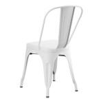 Lancaster Table & Seating Alloy Pearl White Outdoor Cafe Chair