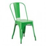 Lancaster Table & Seating Alloy Pearl White Outdoor Cafe Chair