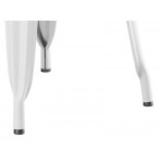 Lancaster Table & Seating Alloy Pearl White Outdoor Cafe Chair