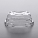 Dome PET Lid without Hole for Parfait Cups - 100/Pack
