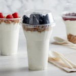 Dome PET Lid without Hole for Parfait Cups - 100/Pack
