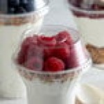 Dome PET Lid without Hole for Parfait Cups - 100/Pack