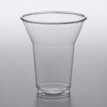 Dome PET Lid without Hole for Parfait Cups - 100/Pack