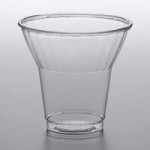 Dome PET Lid without Hole for Parfait Cups - 100/Pack