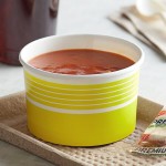Choice 16 oz. Yellow Paper Frozen Yogurt / Soup / Food Cup - 50/Pack