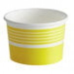 Choice 16 oz. Yellow Paper Frozen Yogurt / Soup / Food Cup - 50/Pack