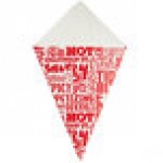 Carnival King 10 oz. Square Savory Printed Cardboard Fry Cone - 500/Case Carnival King 10 oz. Square Savory Printed Cardboard Fry Cone - 500/Case