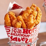 Carnival King 10 oz. Square Savory Printed Cardboard Fry Cone - 500/Case Carnival King 10 oz. Square Savory Printed Cardboard Fry Cone - 500/Case
