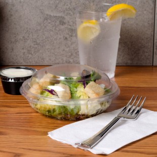 Dart C8BCD PresentaBowls 8 oz. Clear Plastic Bowl with Dome Lid - 252/Case