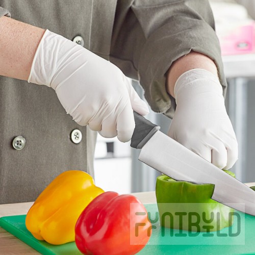 Noble Powder-Free Disposable Latex 4.5 Mil Thick for Foodservice - Medium - 100/Box