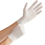 Noble Powder-Free Disposable Latex 4.5 Mil Thick for Foodservice - Medium - 100/Box