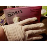 Noble Powder-Free Disposable Latex 4.5 Mil Thick for Foodservice - Medium - 100/Box