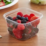 Fabri-Kal SQ16 TruWare 16 oz. Square Recycled PET Deli Container - 600/Case