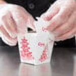 Fold-Pak 08WHPAGODM 8 oz. Pagoda Chinese / Asian Paper Take-Out Container with Wire Handle - 1,000/Case