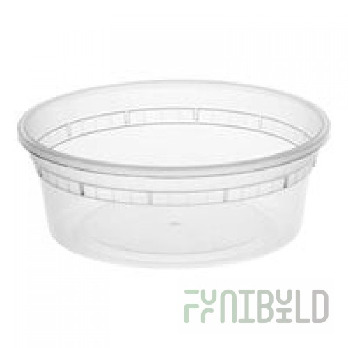 Pactiv/Newspring 8 oz. Translucent Round Deli Container - 480/Case