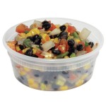Pactiv/Newspring 8 oz. Translucent Round Deli Container - 480/Case Pactiv/Newspring 8 oz. Translucent Round Deli Container - 480/Case