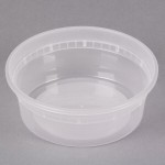 Pactiv/Newspring 8 oz. Translucent Round Deli Container - 480/Case Pactiv/Newspring 8 oz. Translucent Round Deli Container - 480/Case