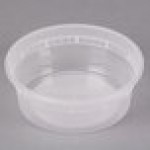 Pactiv/Newspring 8 oz. Translucent Round Deli Container - 480/Case Pactiv/Newspring 8 oz. Translucent Round Deli Container - 480/Case