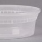 Pactiv/Newspring 8 oz. Translucent Round Deli Container - 480/Case Pactiv/Newspring 8 oz. Translucent Round Deli Container - 480/Case