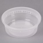 Pactiv/Newspring 8 oz. Translucent Round Deli Container - 480/Case Pactiv/Newspring 8 oz. Translucent Round Deli Container - 480/Case