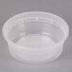 Pactiv/Newspring 8 oz. Translucent Round Deli Container - 480/Case Pactiv/Newspring 8 oz. Translucent Round Deli Container - 480/Case