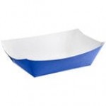 #300 3 lb. Natural Eco-Kraft Customizable Paper Food Tray - 500/Case