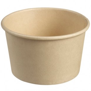 Solia 5 oz. Natural Bamboo Fiber Cup with PLA Lamination - 1,000/Case