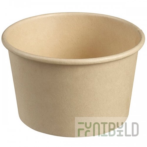 Solia 5 oz. Natural Bamboo Fiber Cup with PLA Lamination - 1,000/Case