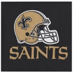 Creative Converting 343958 New Orleans Saints 2-Ply Beverage Napkin - 192/Case Creative Converting 343958 New Orleans Saints 2-Ply Beverage Napkin - 192/Case