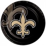 Creative Converting 343958 New Orleans Saints 2-Ply Beverage Napkin - 192/Case Creative Converting 343958 New Orleans Saints 2-Ply Beverage Napkin - 192/Case
