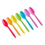 Choice Assorted Colors Medium Heavy Weight Polypropylene Plastic Teaspoon - 1,000/Case Choice Assorted Colors Medium Heavy Weight Polypropylene Plastic Teaspoon - 1,000/Case