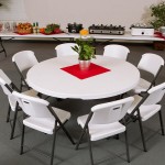 Lifetime Round Folding Table, 60