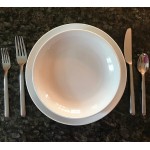 Libbey Porcelana 30 oz. Bright White Porcelain Low Bowl - Sample Libbey Porcelana 30 oz. Bright White Porcelain Low Bowl - Sample