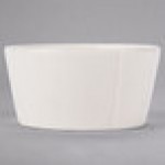 Libbey Farmhouse 2.5 oz. Round Cream Porcelain Sauce Bowl - Sample
