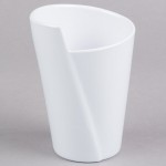 Elite Global Solutions MW16-W Crocks 16 oz. White Melamine Small Spiral Crock