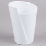 Elite Global Solutions MW16-W Crocks 16 oz. White Melamine Small Spiral Crock