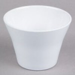Elite Global Solutions MW16-W Crocks 16 oz. White Melamine Small Spiral Crock