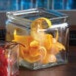 American Metalcraft 24 oz. Square Glass Condiment Jar - 8/Case