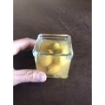 American Metalcraft 24 oz. Square Glass Condiment Jar - 8/Case