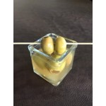 American Metalcraft 24 oz. Square Glass Condiment Jar - 8/Case