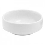 Front of the House Monaco 4 oz. Bright White Round Divided Porcelain Ramekin / Dish - 12/Case Front of the House Monaco 4 oz. Bright White Round Divided Porcelain Ramekin / Dish - 12/Case