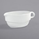 Front of the House Monaco 4 oz. Bright White Round Divided Porcelain Ramekin / Dish - 12/Case Front of the House Monaco 4 oz. Bright White Round Divided Porcelain Ramekin / Dish - 12/Case