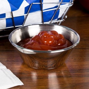 American Metalcraft B34 3.75 oz. Stainless Steel Round Sauce Cup - 12/Case American Metalcraft B34 3.75 oz. Stainless Steel Round Sauce Cup - 12/Case