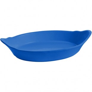TableCraft CW1710CBL 28 oz. Cobalt Blue Oval Au Gratin Dish TableCraft CW1710CBL 28 oz. Cobalt Blue Oval Au Gratin Dish