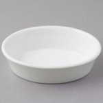 Tuxton BWN-2003 20 oz. White Round China Au Gratin Dish - 12/Case Tuxton BWN-2003 20 oz. White Round China Au Gratin Dish - 12/Case